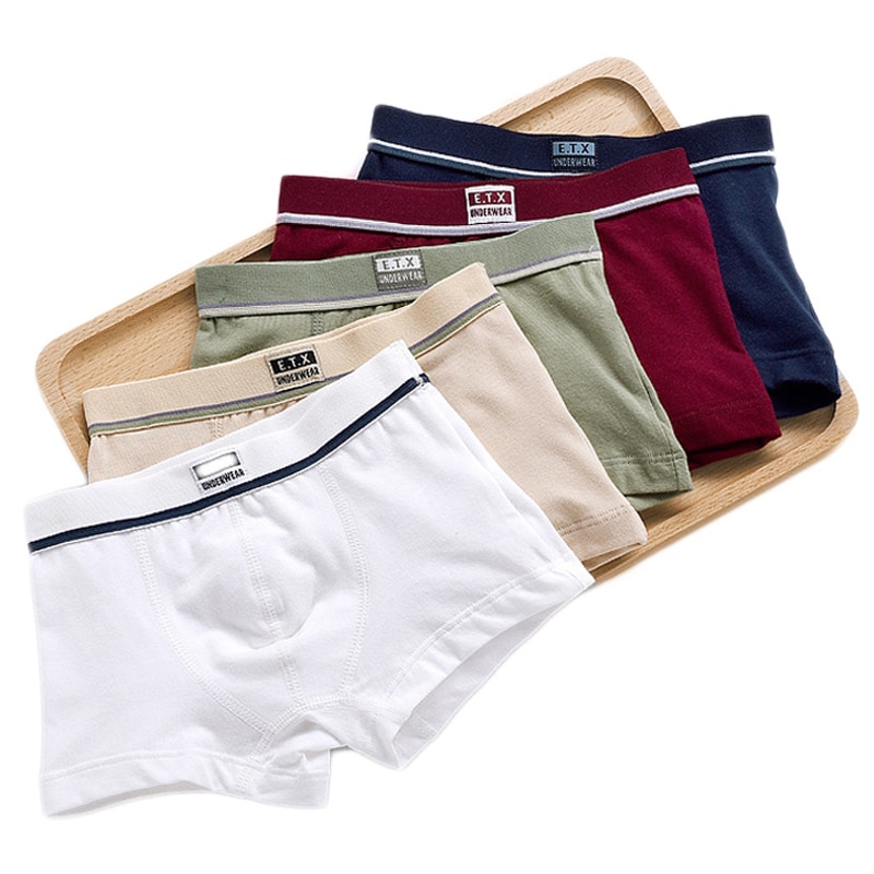 Boys Underwear Children Panties Boys Cotton Boxer Shorts Children's Panties Kids Underwear For 2-16 Years 5 Pcs Toddler