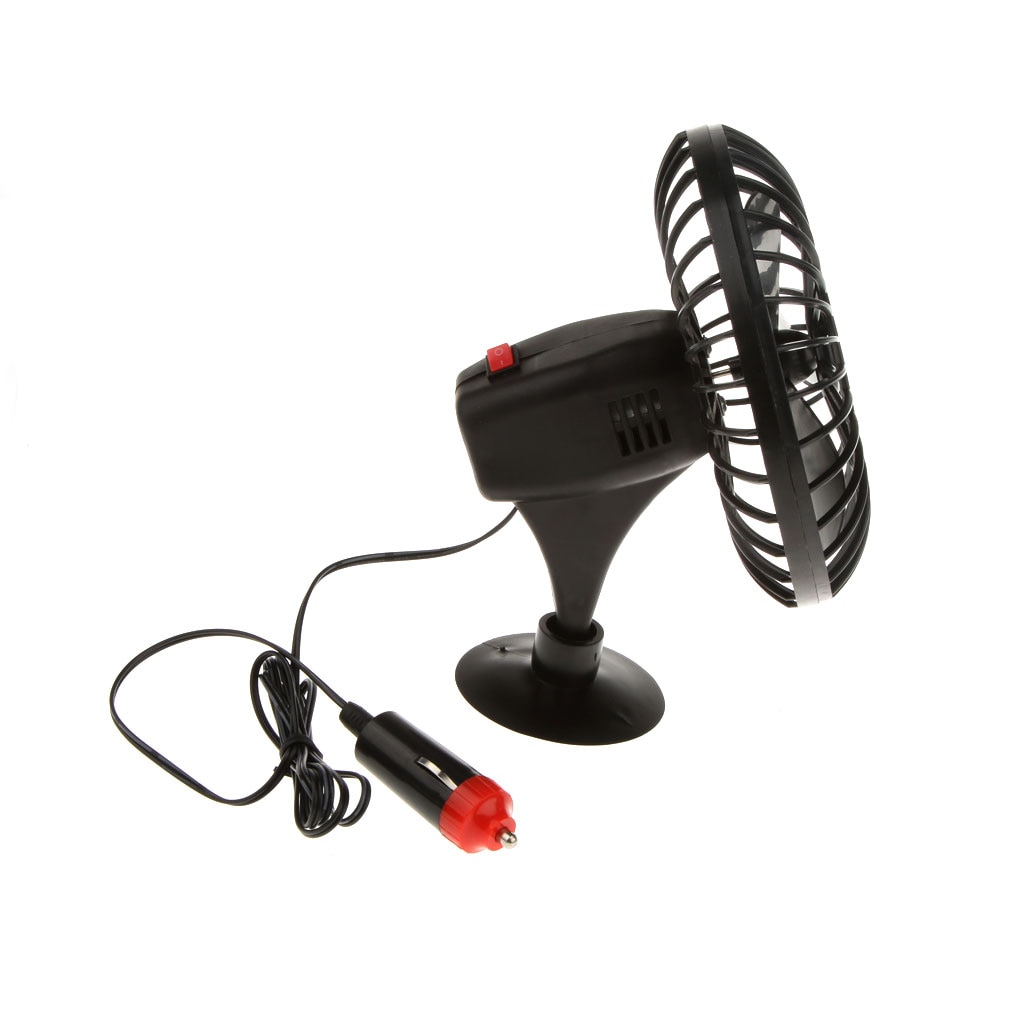 Praktische 12V Mini Ventilator Aangedreven Truck Auto Koeling Adsorptie Zomer