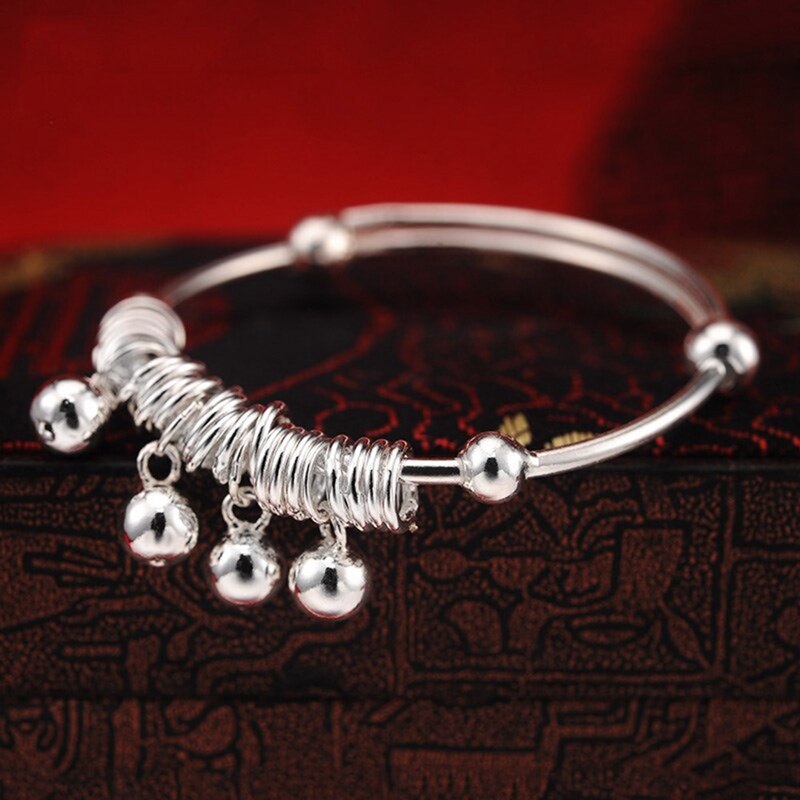 #39 -Armbinde, schlichtes, glattes glöckchen-Armbinde und fußkettchen für babys und freundlicher zum geburtstag