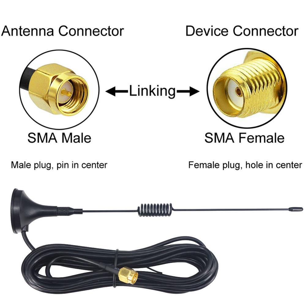 Conector macho magnético aéreo, Base RG174 3M, 10 unidades, 3,5dbi, ganancia ADS-B, 1090Mhz, SMA