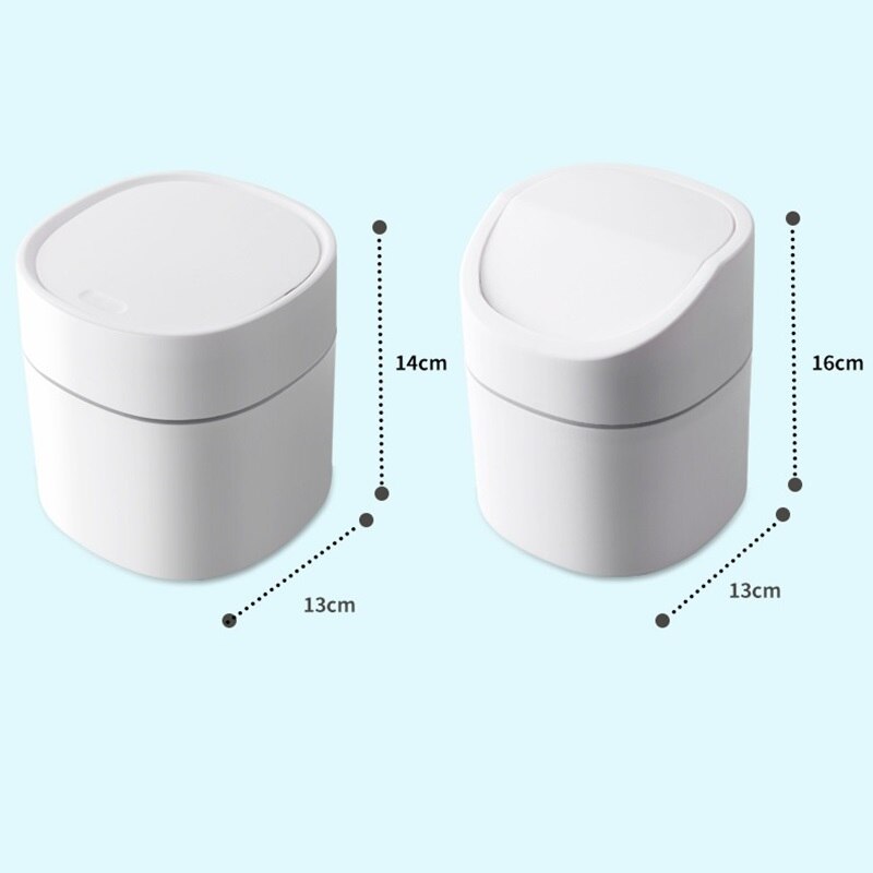 Mini Small Waste Bins Desktop Garbage Basket Home Table Plastic Trash Can Office Supplies Dustbins Sundries Barrel Box
