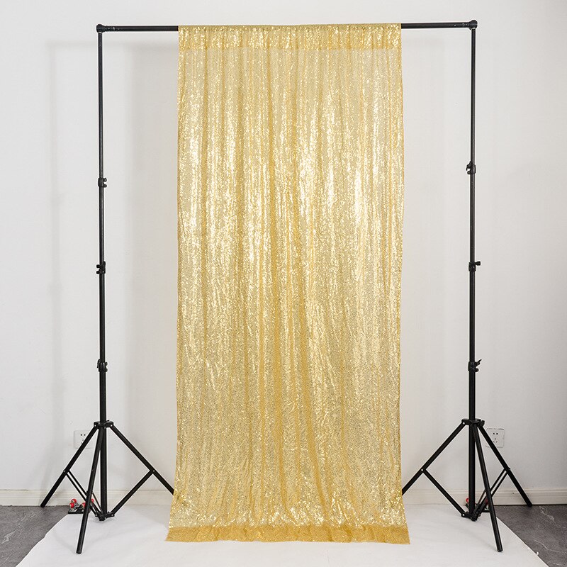 Kit de cortina para festa de casamento com lantejoulas e paetês-24x118 embutidos