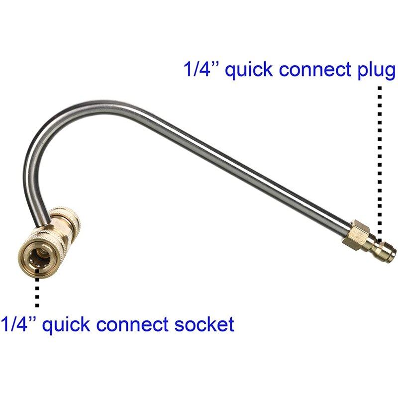 Gutter Cleaner Attachment Accessories for Pressure Washer,Washer Nozzle Tips,1/4 Inch Quick Connect