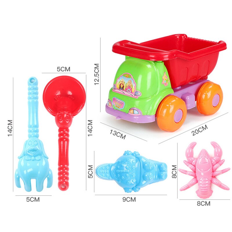Strand Zand Spelen Speelgoed set Kids Seaside Emmer Schop Hark Kit Play Toy graven zand schop tool Willekeurige Kleur