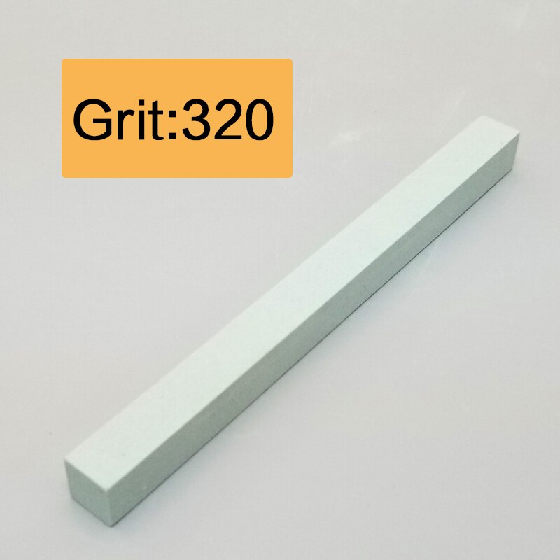white corundum square strip sharpening stone sharpener fixed angle sharpener for whetstone knife sharpner kitchen tools: 320 grit