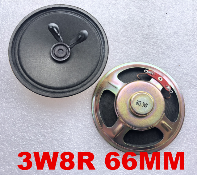 2 uds Mini altavoz ultrafino Original 16 ohmios 8 ohmios 0,5/1/2 vatios 0,5 W 1W 2W 3W 8R diámetro 50MM 57MM 66MM 77MM altavoz: Blanco