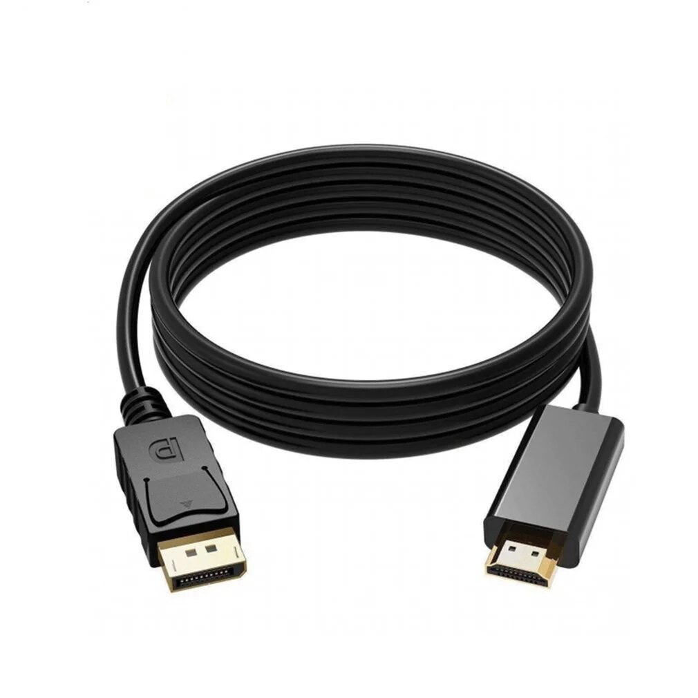 1.8M display port Displayport Male DP to HDMI Male Cable Adapter Converter for PC Laptop HD Projector: A-1080P