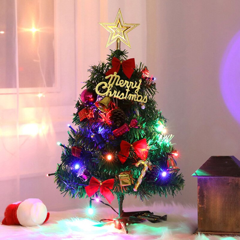 50cm mini juletræ skrivebord dekoration festival fest ornamenter jul til hjemmekontoret bar nsv 775: Default Title
