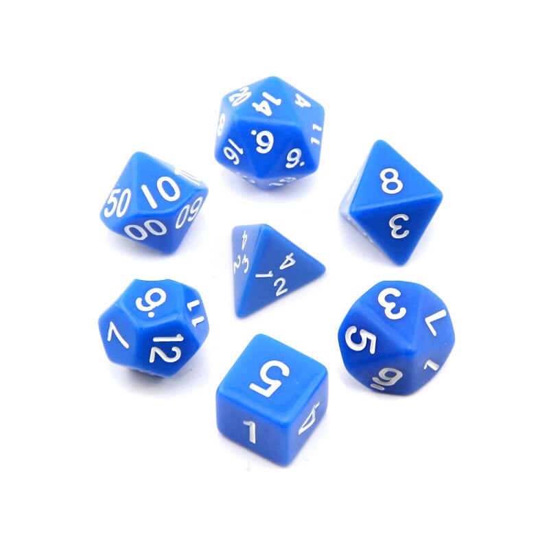 7PCS/SET Polyhedral Digital Dice Mixed D4 D6 D8 D10 D12 D20 DND Dice for RPG Role Playing Board Games: ss-04