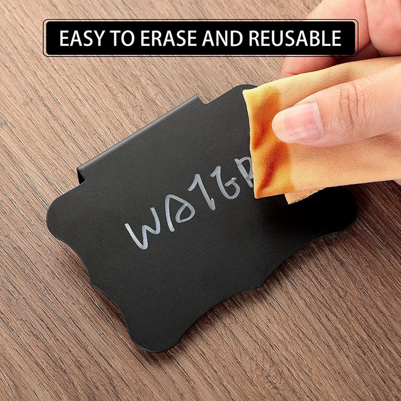 32 Pieces Basket Labels Clips and Pens Set, Includes 32 Pieces Kitchen Clip Label Holder and 2 Pieces Chalk