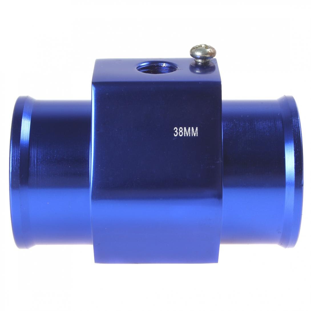 Blue Water Temperature Temp Sensor Guage Adapter 38mm Aluminium with Clamps