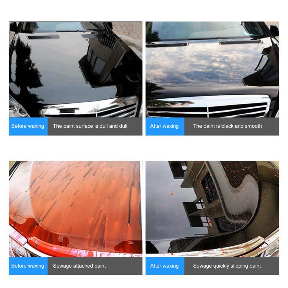 Pasta para pulir el coche cera rascador pintura para el coche cera dura cuidado de la pintura revestimiento impermeable cera removedor de arañazos con esponja