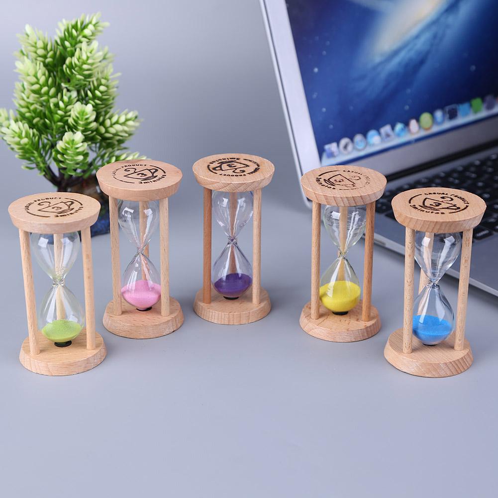 Holz Sand Uhr 3 Minuten Sanduhr Sanduhr Zahnbürste Timer freundlicher Tragbare Zeit Zähler Haushalts Tisch Dekor
