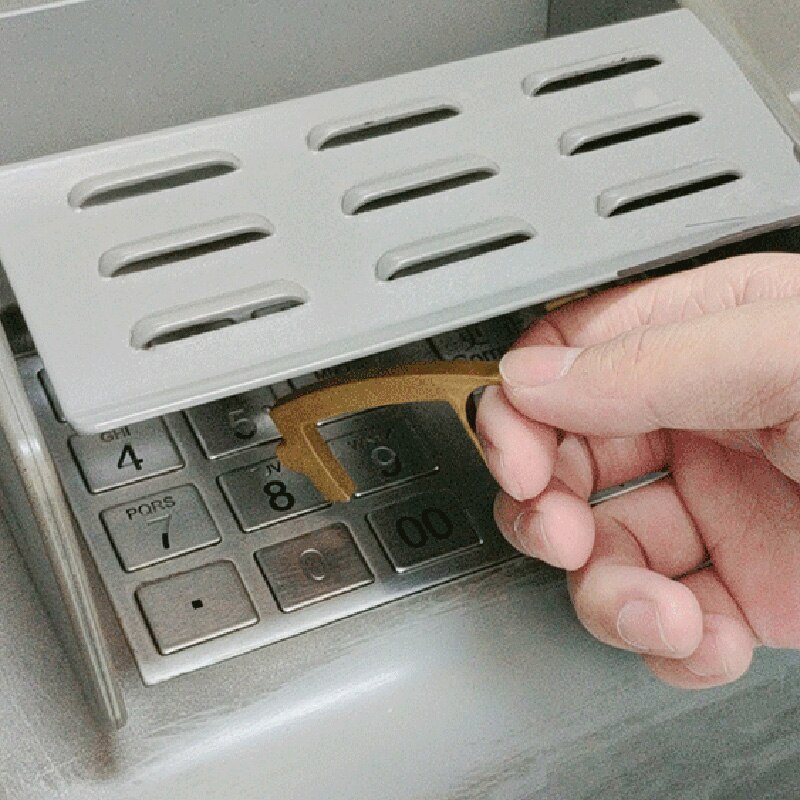 Portable Hygiene No Touch Brass Door Opener Handle Key Tool Avoid Touching Non-contact Contactless Safety Door Opener