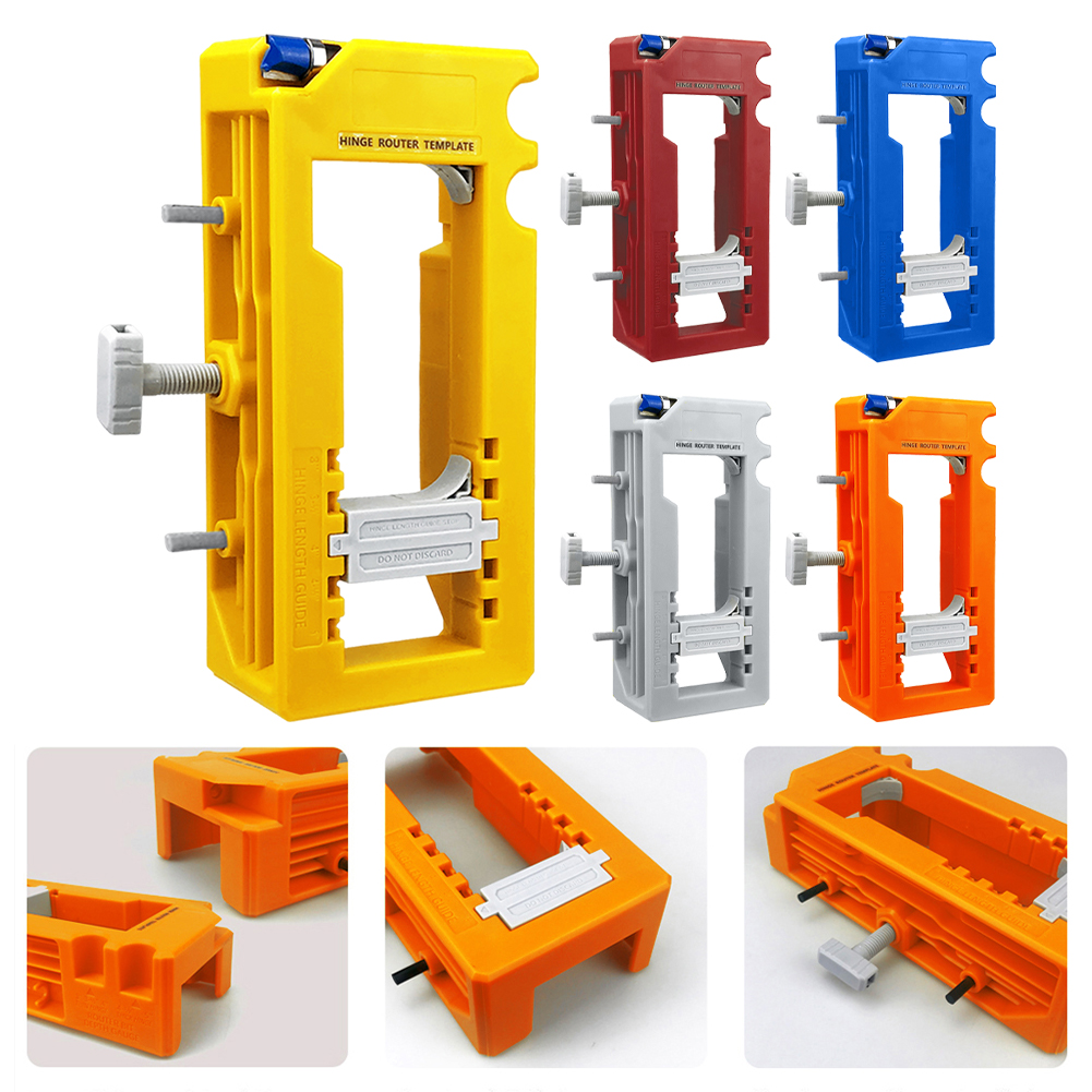 Door Hinge Mortiser Hinge Installation Kit Door Hinge Router Template Hinge Tool for 3 Inch To 5 Inch Hinges