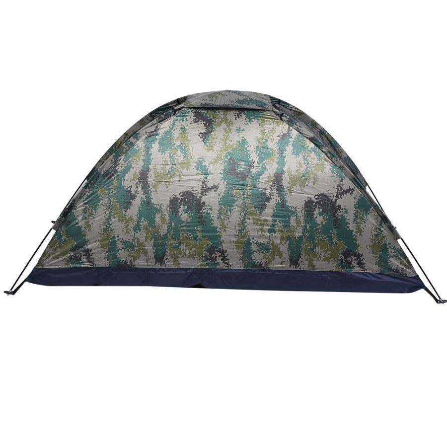 Draagbare Camping Tent Outdoor Enkele Persoon Leisure Winddicht Tent Voor Camping Vissen Klimmen Camouflage Ultralight