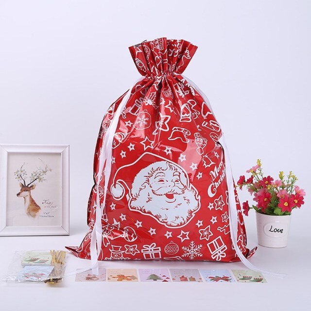 Santa Sack Christmas Bag Large Cotton Santa Bag With Drawstrings 27.5