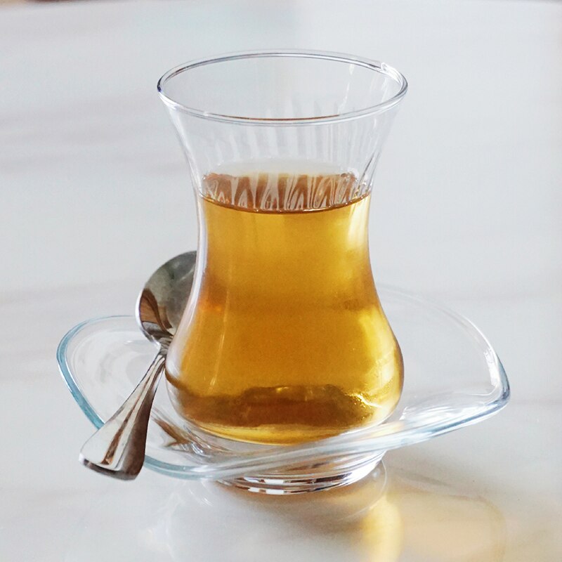 Lav merke turk kahvesi kopp tallerken sett tulipan grasiøs modellering kafé tyrkisk kaffe svart te glass krus bølge tallerken espressokopper