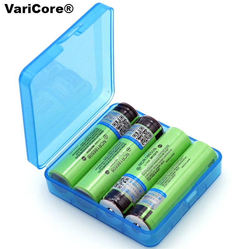 Batería recargable de litio NCR18650B, nueva, Original, 18650, 3,7 v, 3400 mah, puntiagudas con baterías (sin PCB) + caja