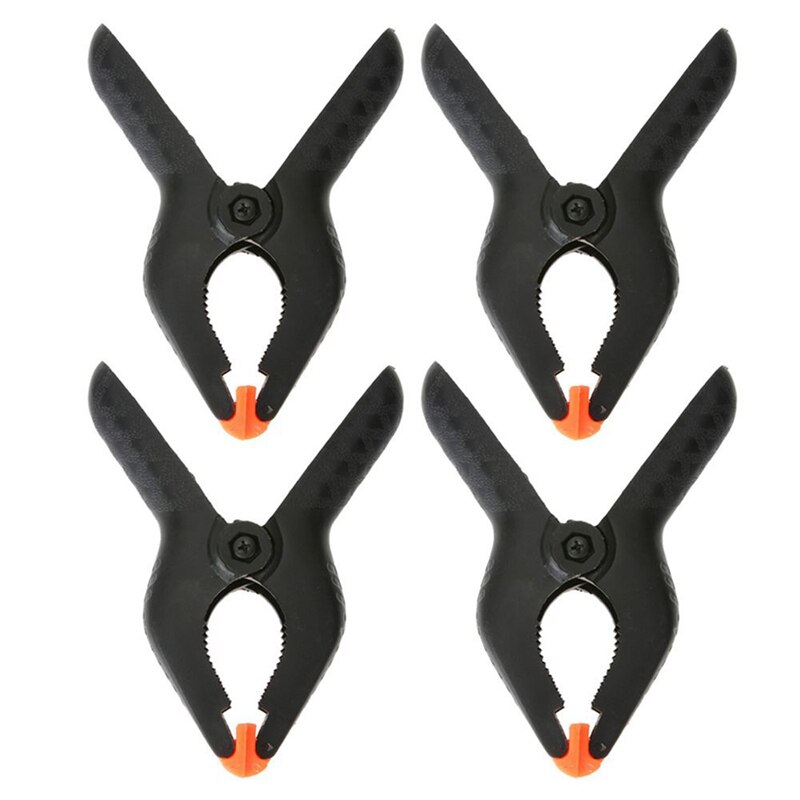 6 Polegada mola grampos clipe dicas conjunto para iluminação fotografia placa de fundo 4 pçs com alumínio 1/4 Polegada & 3/8 Polegada releas rápidas