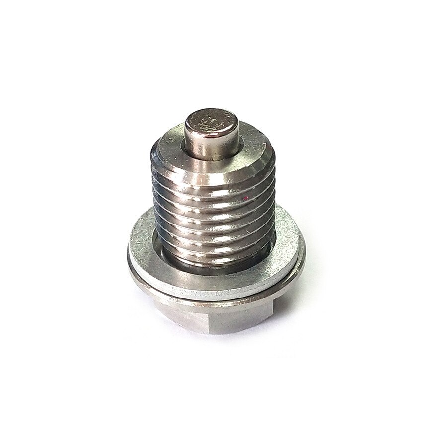 Stainless Steel Neodymium Magnetic Oil Drain Plug M14 x 1.5mm w/ Aluminum Washer