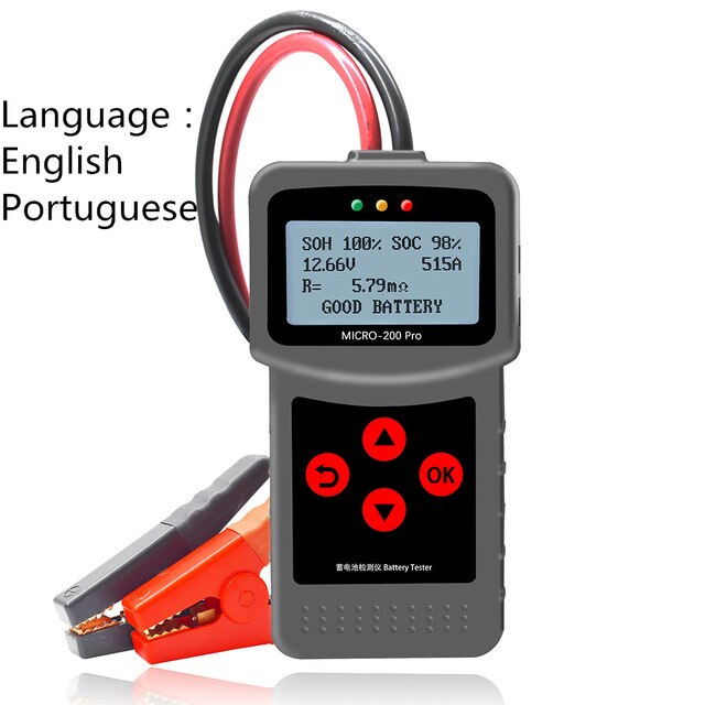Herramientas de diagnóstico automotriz Mciro200Pro, probador de batería de 12V, buena herramienta de diagnóstico de fábrica para probador de vida de la batería: B