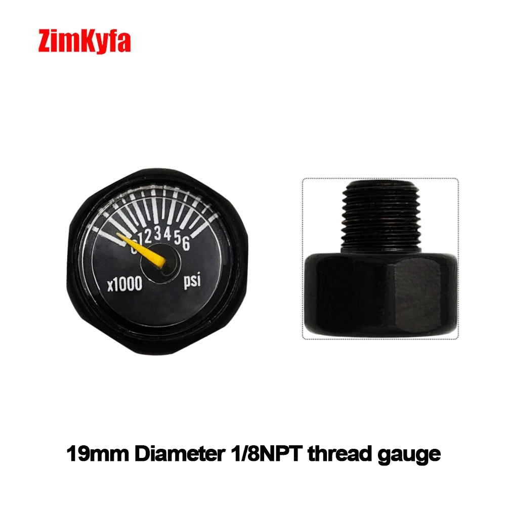 Manómetro de manómetro mini micromanómetro de aire comprimido HPA con perfil pequeño 1/8BSPP(G1/8),1/8NPT