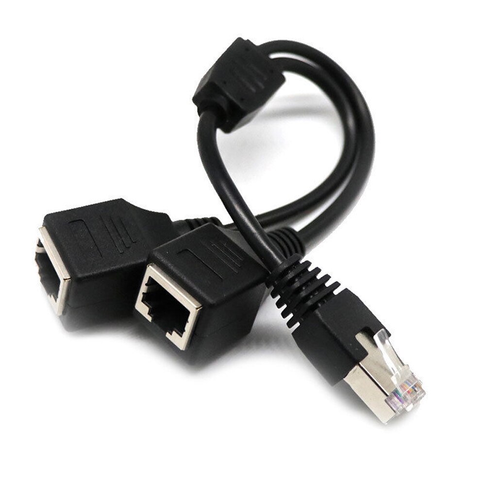 ANPWOO Ethernet Splitter Adapter 0.3 M Laptop Ethernet Network Adapter with Network Cable Extension Cable