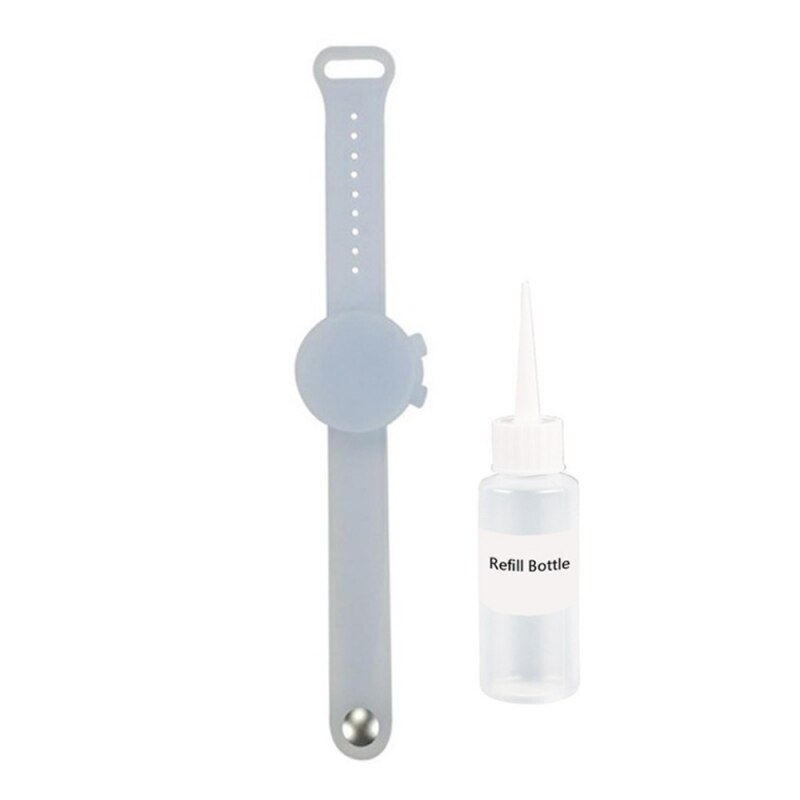 3PCWristband Hand Dispenser Hand Sanitizer Dispensing Silica gel Wearable Dispenser Pumps Disinfecta Wristbands Hand Band Wrist: A6 1 pcs