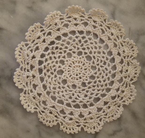 Tapis de Table rond en coton au Crochet, 20CM, Original, pour la maison, la cuisine, les fleurs, manteau individuel, napperon de noël, dessous de verre