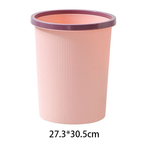 Poubelle en plastique grande cuisine salle de bains bureau, corbeille pour toilettes salon sans couvercle: 3