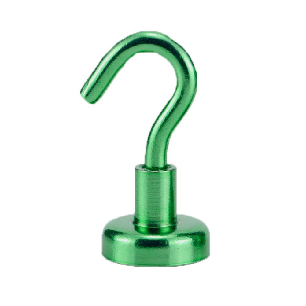 Husholdnings magnetkrog kraftig bøjle tung kop nøgleringstaske 5.5kg holder: Grøn