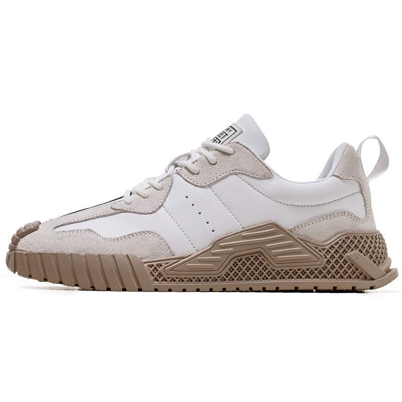 Original skor män chunky färgglada herr sneakers trendiga hip-hop lågskurna sport sneakers skor zapatillas de deporte: Svartvitt  -y78 / 39