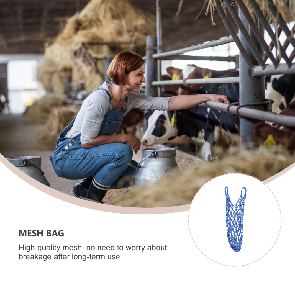 1pc Practical Livestock Feeding Mesh Bag Thickened Poultry Food Feeding Mesh Bag