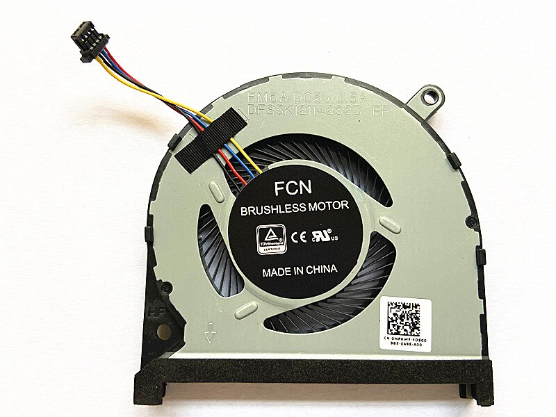 Ventilateur CPU GPU Replacement Pour Dell Inspiron 15-7590 7591 - DFS5K12114262D DFS5K22115371D CPU Fan