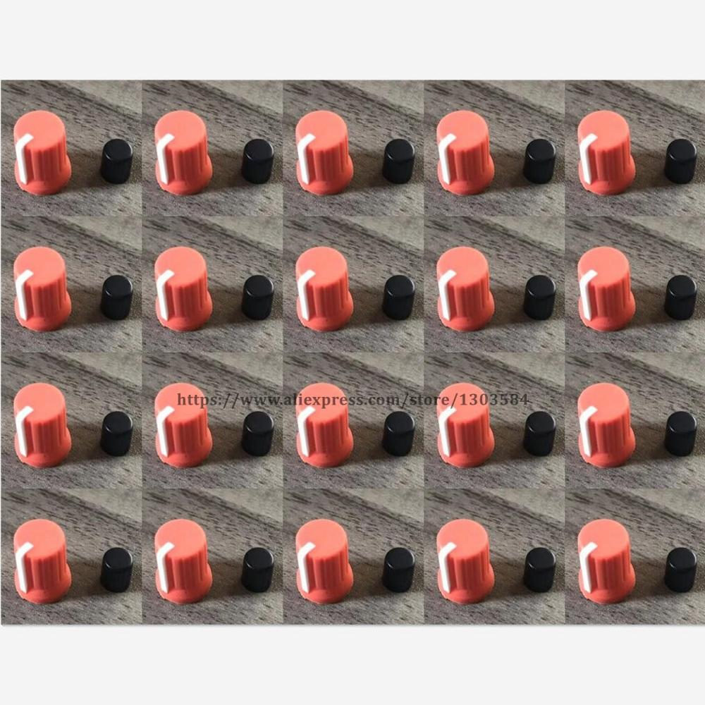 20PCS Orange Rotary Control Knob For Pioneer XDJ-RX R1 RZ AERO DJM-T1 S9 DIY DJ orange color