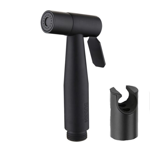 Handheld Bidet Kraan Spuit Roestvrij Staal Zwart Bidet Set Hand Spray Bidet Spuit Zelfreinigende Voor Badkamer: B