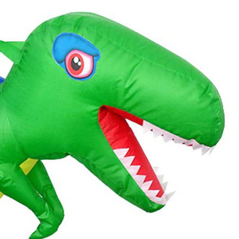 Inflatable Adults Children Riding Dinosaur Costume Masquerade Cosplay Wildlife Clothes Halloween Party Role Play Props