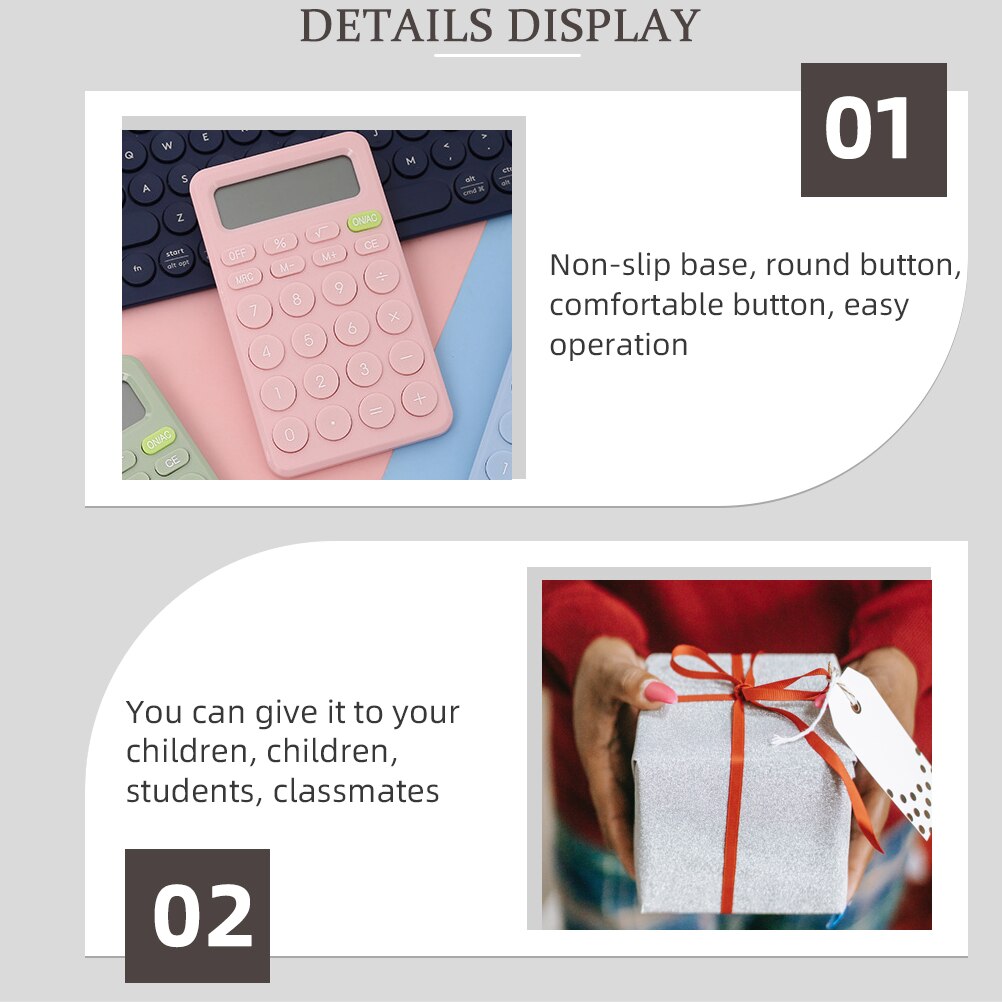 Calculator Eight-digit Calculator Student Calculator School Supply Kids Calculator for School Home Office