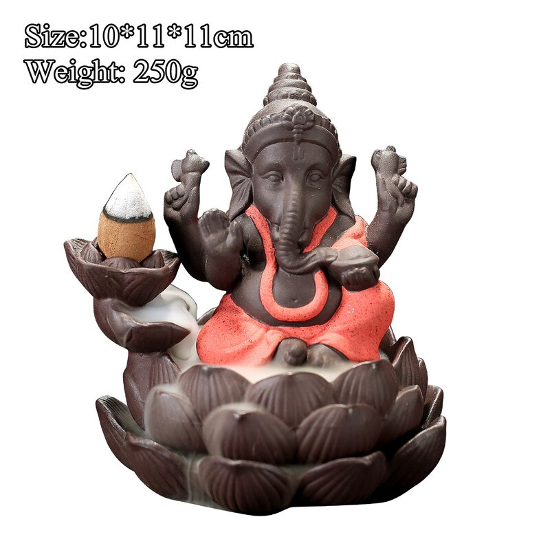 [Vip] escultura de artesanato em arenito, estátua de buda de meditação, estatueta, escultura de ganesha, queimador de incenso, decoração de feng shui