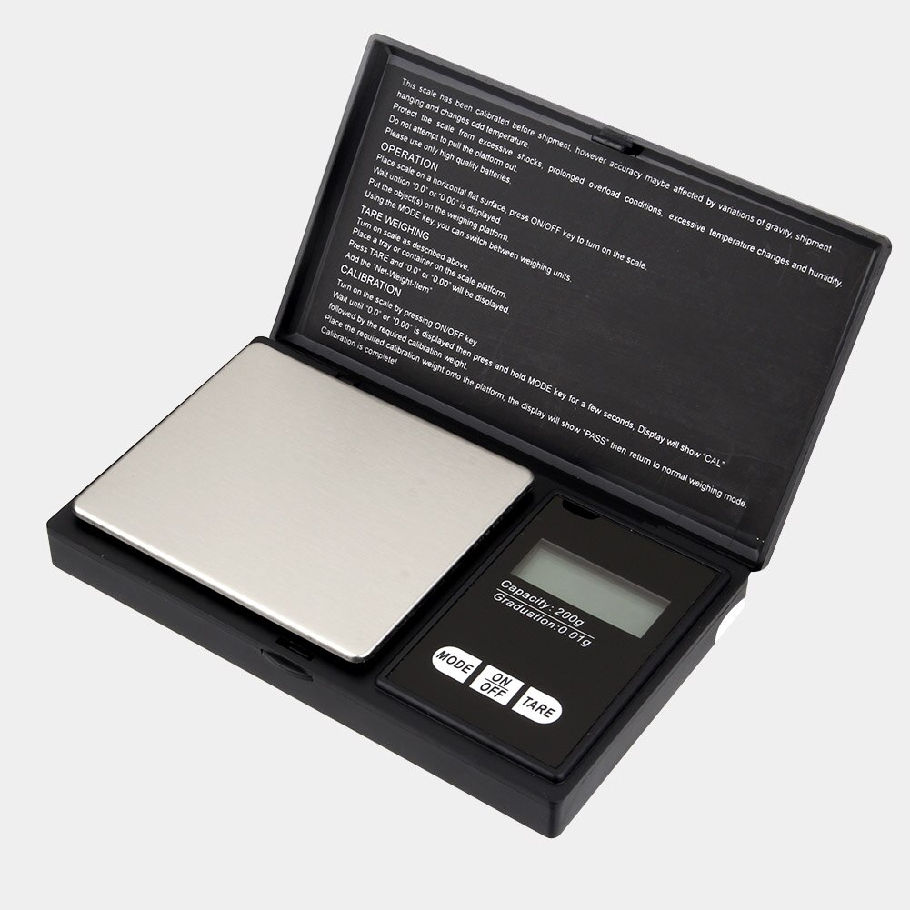 High Digital Pocket Scale 200 x 0.01g Fine Balance Digital Scale Coin Weighing Scales for Jewelry LG66: Default Title