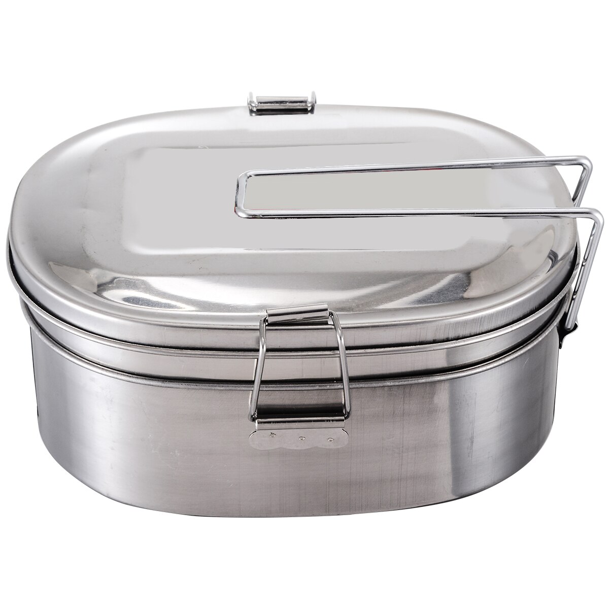 Double Layer Student Lunch Box Square Stainless Steel Bento Box Case Food-grade Large Capacity Office School Food Container