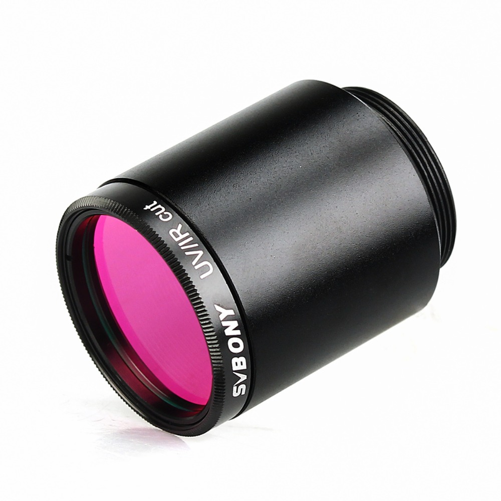 SVBONY 1.25 inch UV/IR Cut Filter Telescope Optics Infrate Red Filter CCD Camera w/ C Mount to 1.25" Video Camera Barrel Adapter