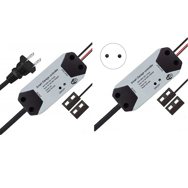 Smart Garage Door Controller Voice Control Notification Mode Work with Alexa Google Home Control