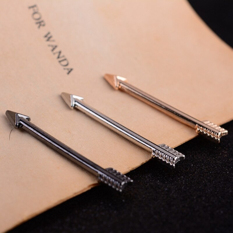 Men Arrow Tie Bars Pin Clasp Accessories For Wedding Business Suit Tie