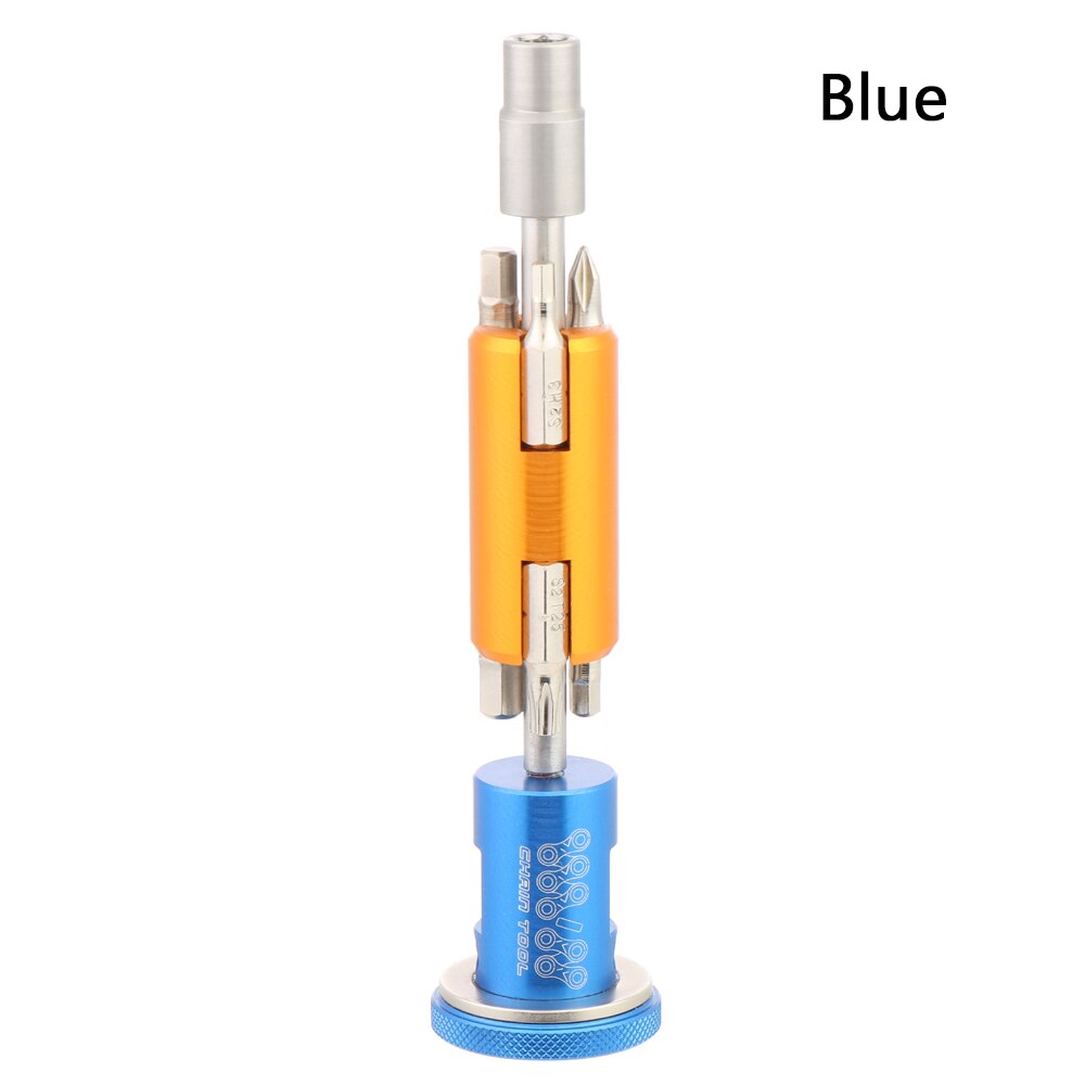 Portable Repair Kits Bike Multitool Mini Tool Set Adjustable Wrench Road and Mountain Bike Tool Kit 3mm 4mm 5mm 6mm T25: Blue