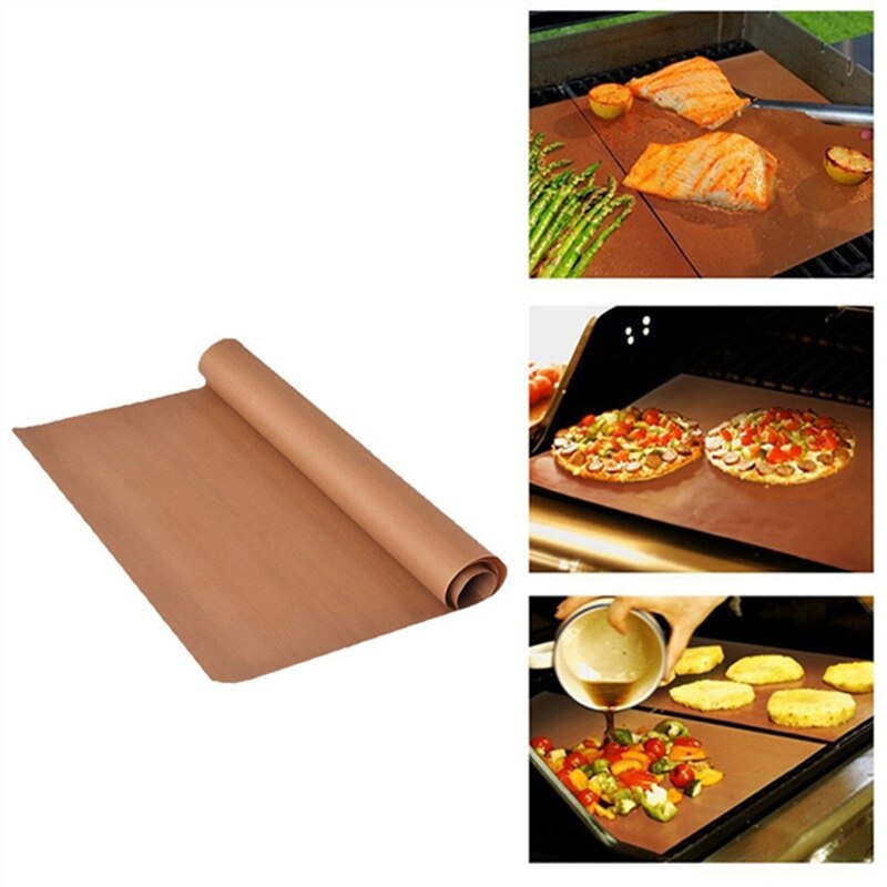 1Pcs Reusable Nonstick Baking High Temperature Paper Resistant Foil Oven Microwave Cooking Grid Cooking Mat Tools