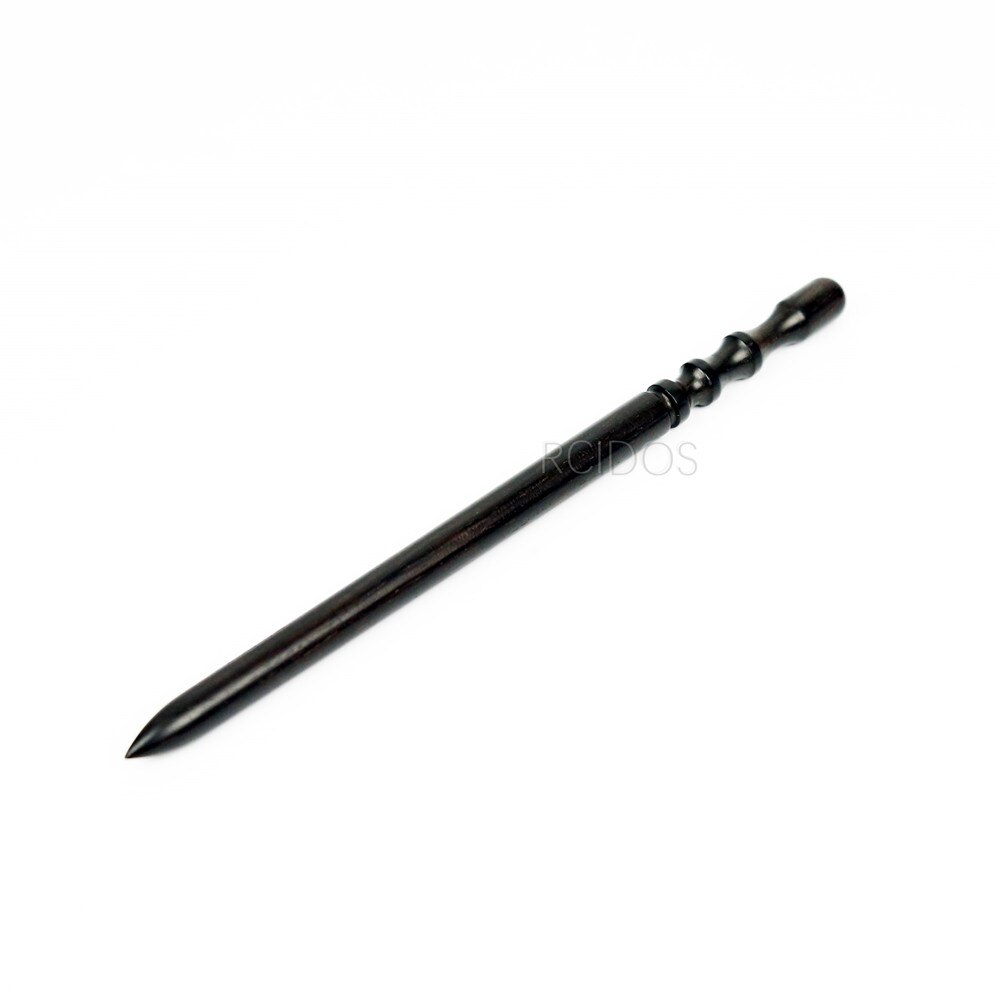 Sandalwood Grinding rod,4 mills Ebony Wood leather tip side border burnisher,leather side polish wood bar: Slim Grinding rod