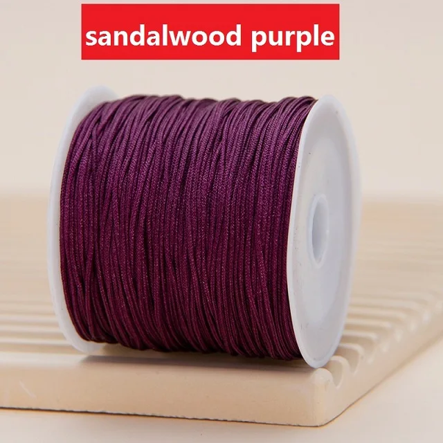 Corda in nylon per braccialetti, cordoncino per annodare cinese, filo per perline in nylon per braccialetti intrecciati, collane con perline e macramè