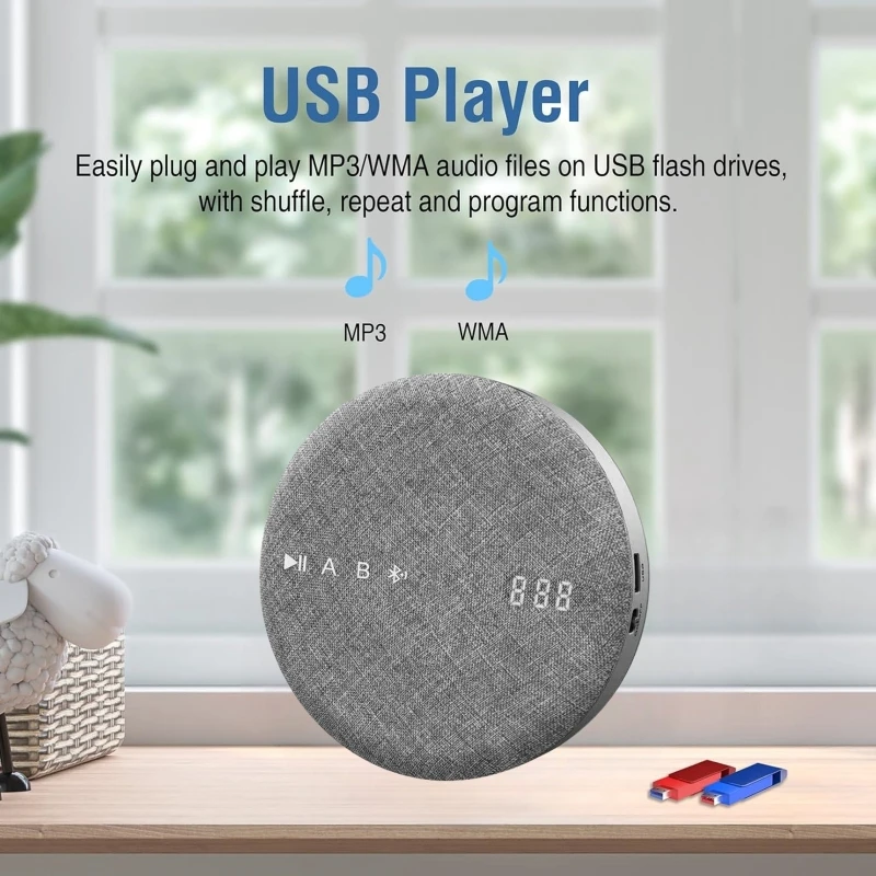 Multifunktion aler CD-Player DVD/VCD-AV-Player Drahtloser Bluetooth-USB-Lautsprecher wiederauf ladbarer Audio-Player